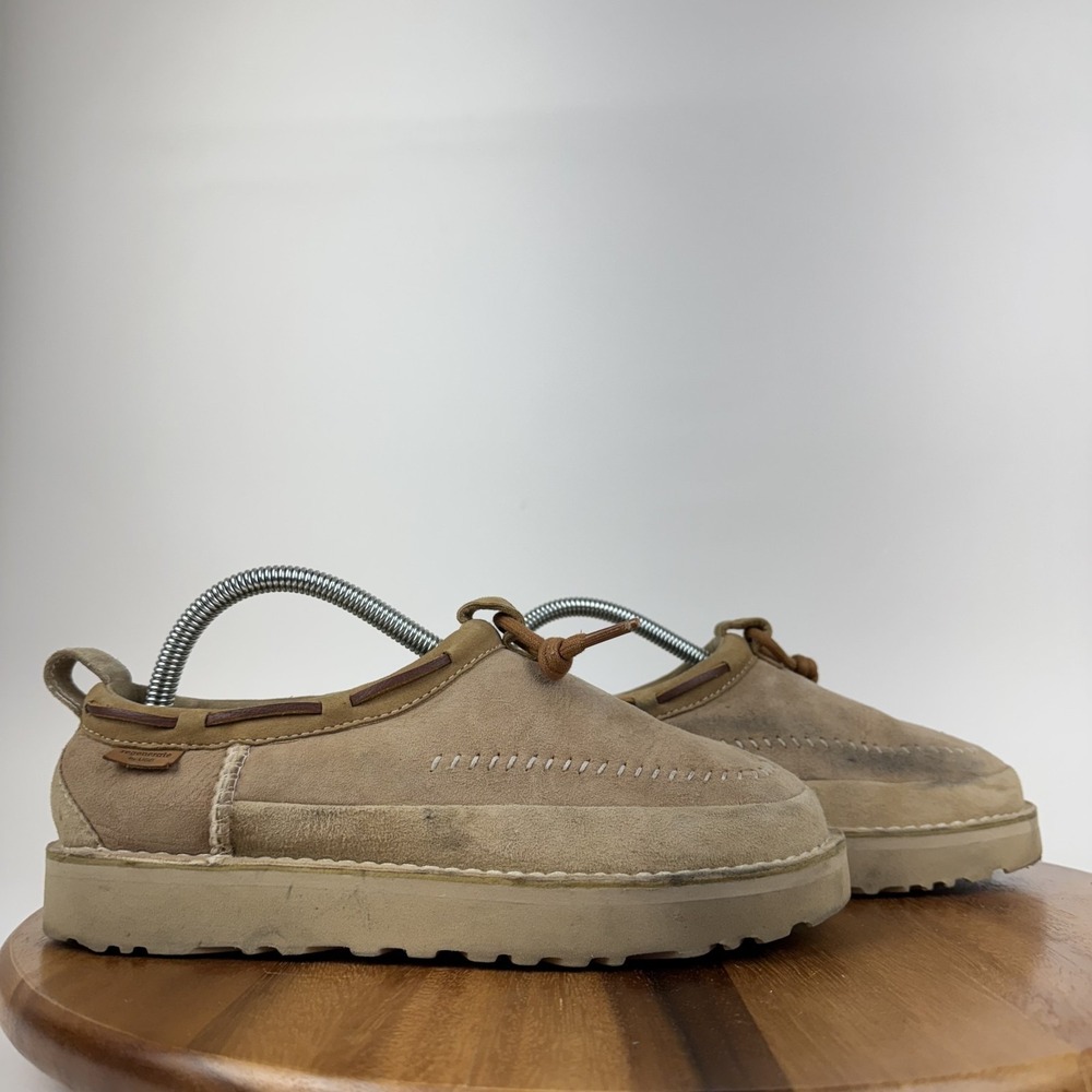 Womens Ugg Tasman Crafted Regenerate Chestnut Lined Comfort Slippers Size 8